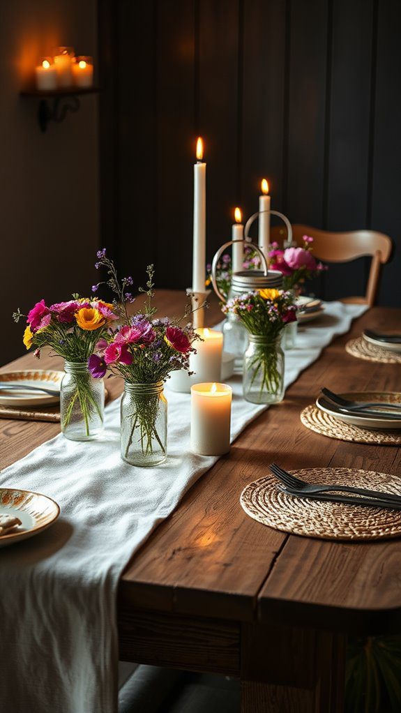 warm inviting candle glow