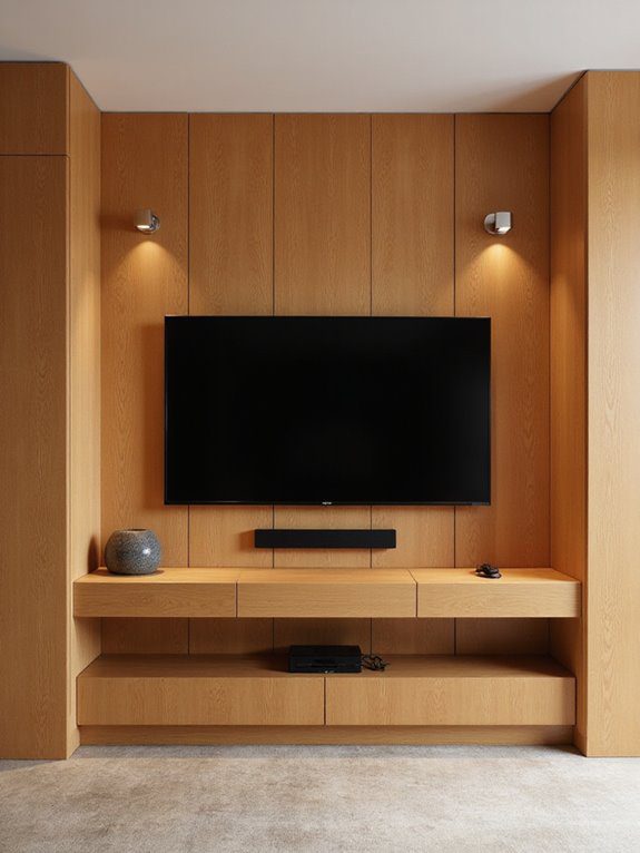 warm wood paneling charm