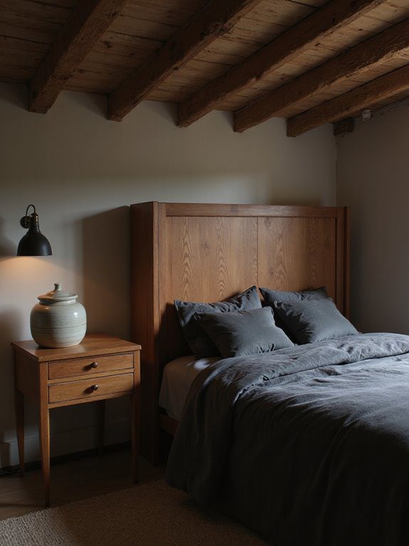 warm wooden accents enhance retreat