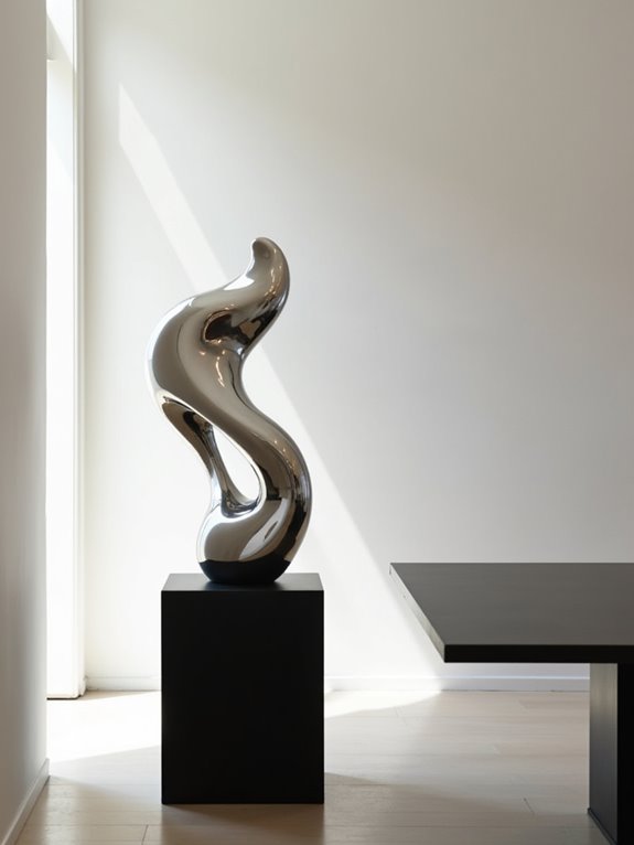 bold sculptural dining accents