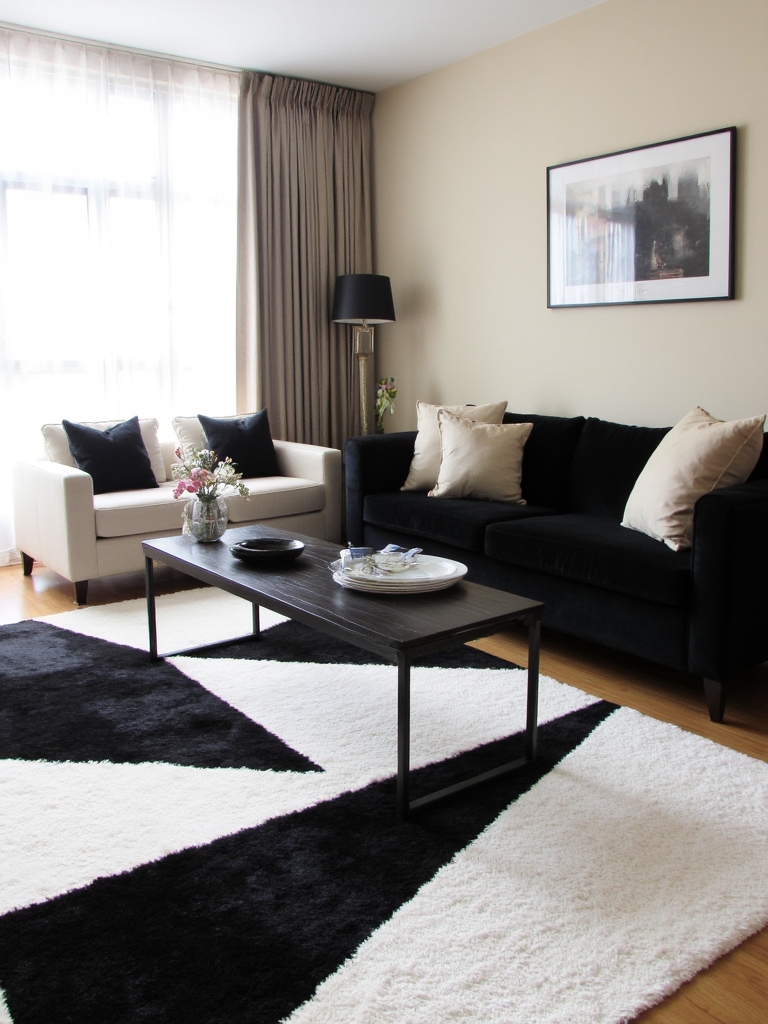 bold timeless geometric rug