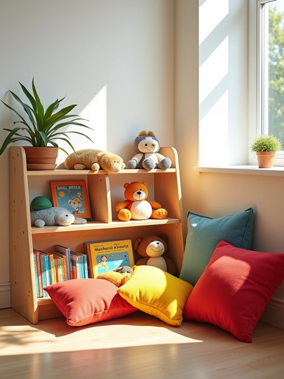 bright inviting reading nook
