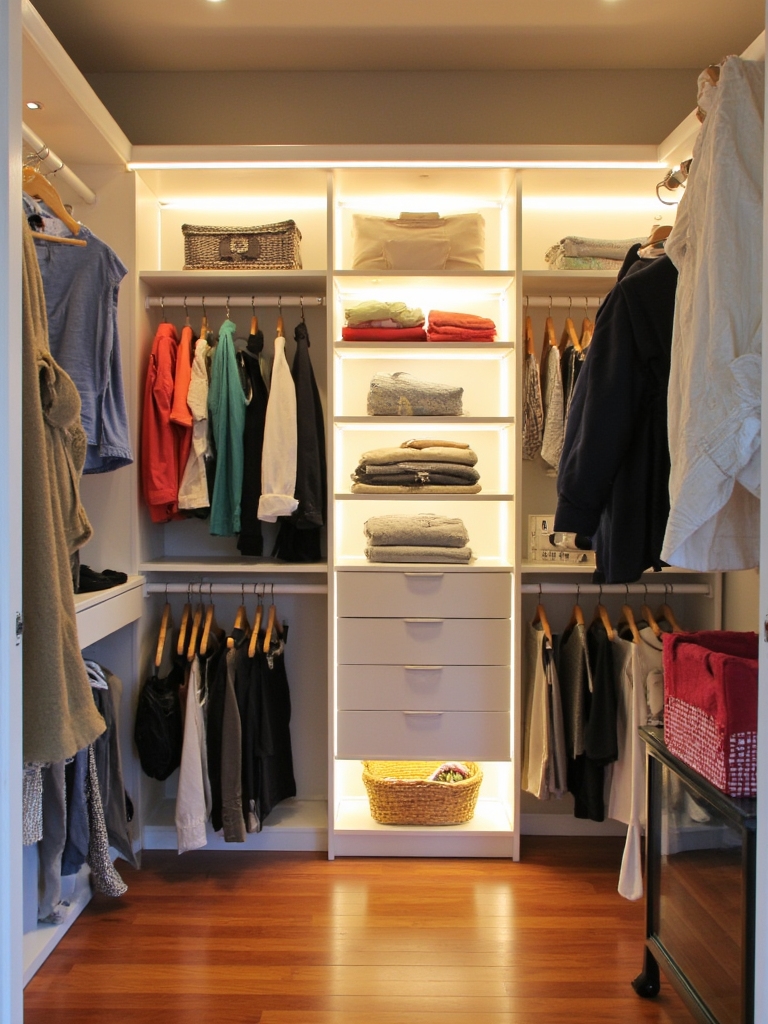 brighten closet corners stylishly
