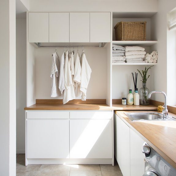 built in laundry drying solutions