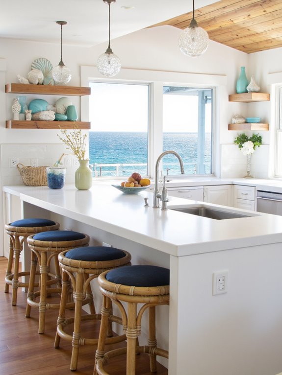 coastal kitchen bar design