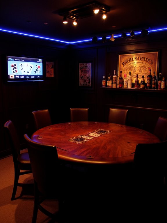 comfortable stylish poker night