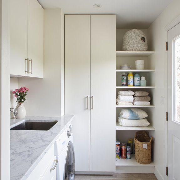concealed cabinets for organization