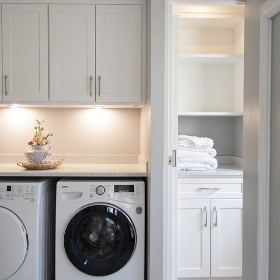 concealed laundry cabinetry ideas