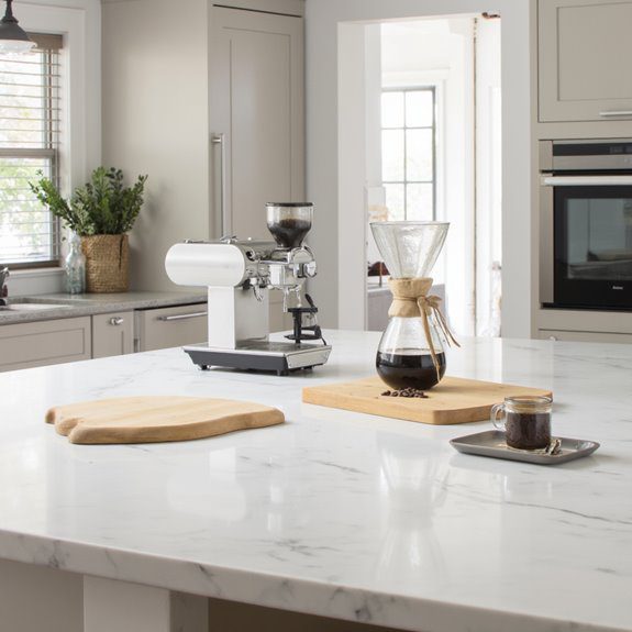 convenient coffee prep station