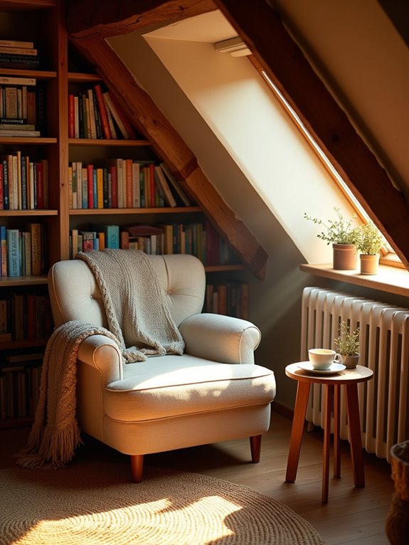 cozy attic reading haven