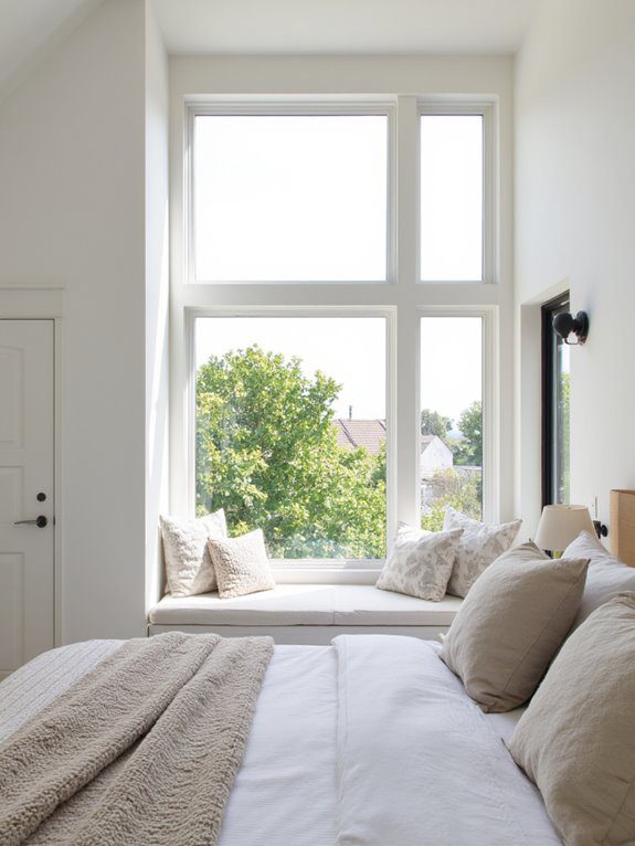 cozy built in window seating