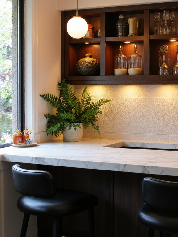 cozy corner kitchen bar