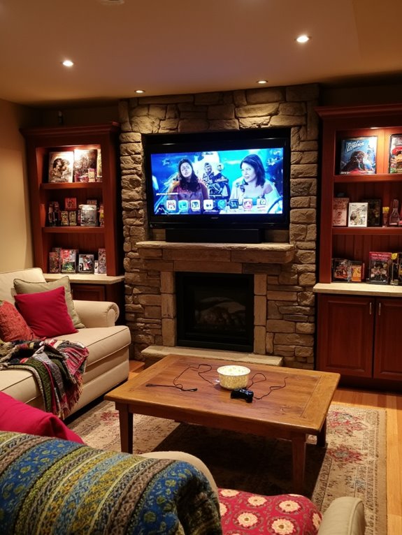 cozy family movie experience