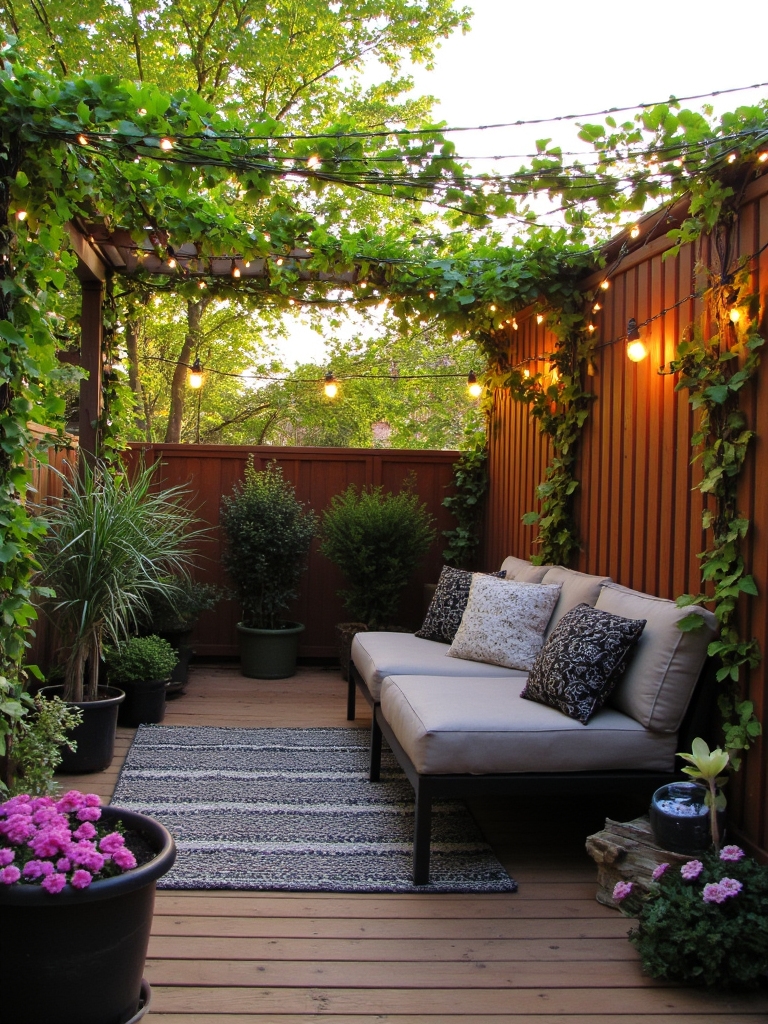cozy hideaway with vines