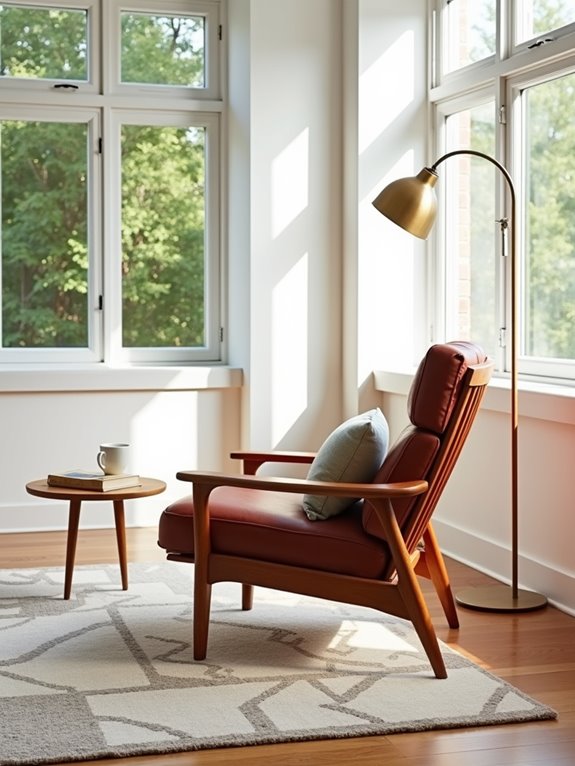cozy mid century modern lounge