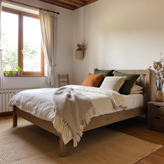 cozy rustic bedroom accents