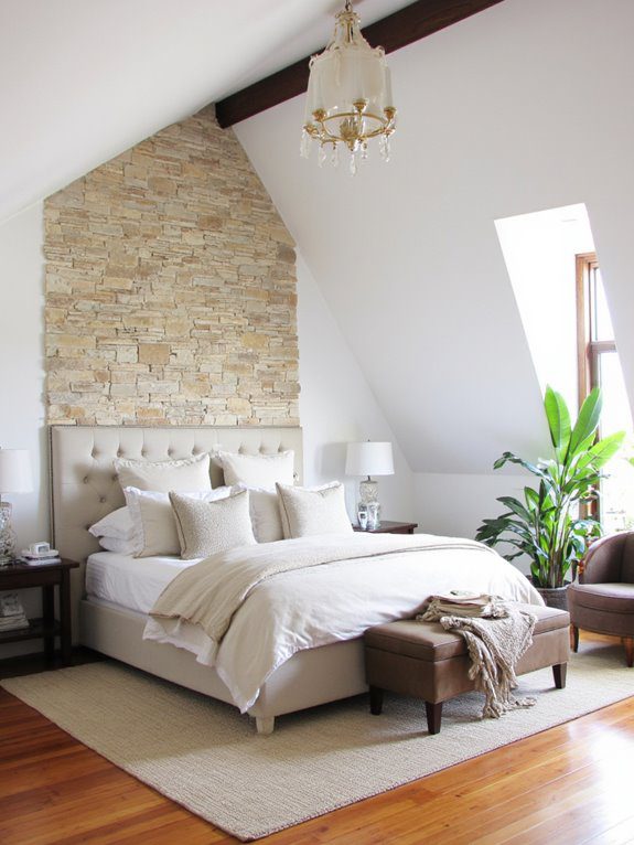 cozy textured accent walls