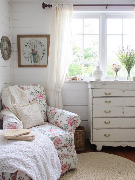 cozy vintage she shed