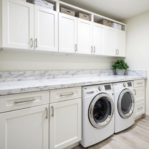 deep countertops enhance laundry efficiency
