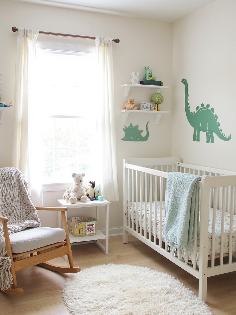 dinosaur themed nursery decor