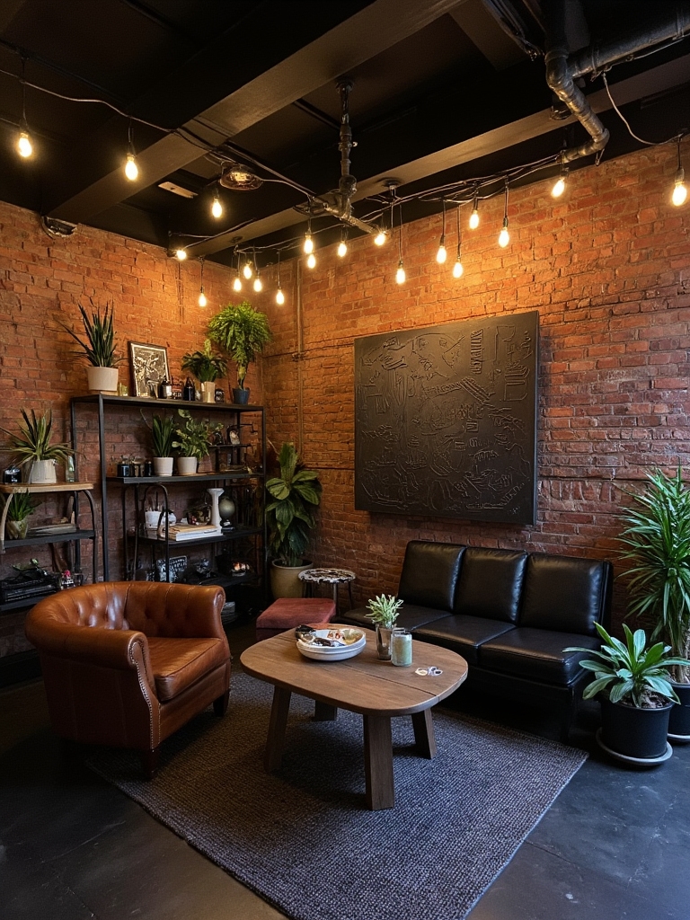 edgy inviting industrial sanctuary