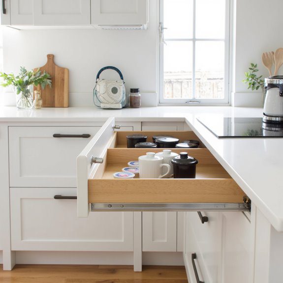 efficient coffee bar storage