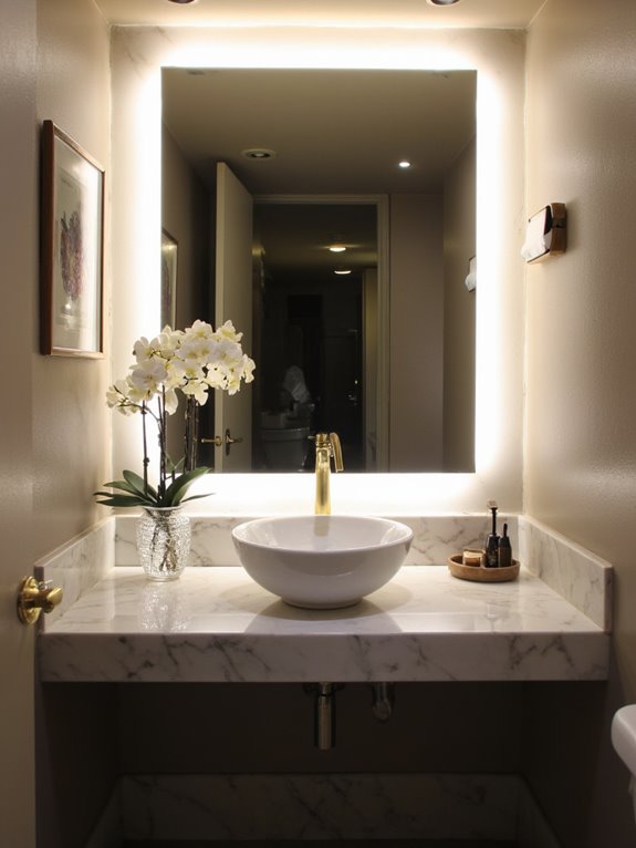 elegant adjustable lighting mirrors