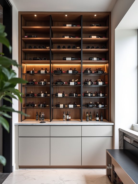 elegant wine display solution