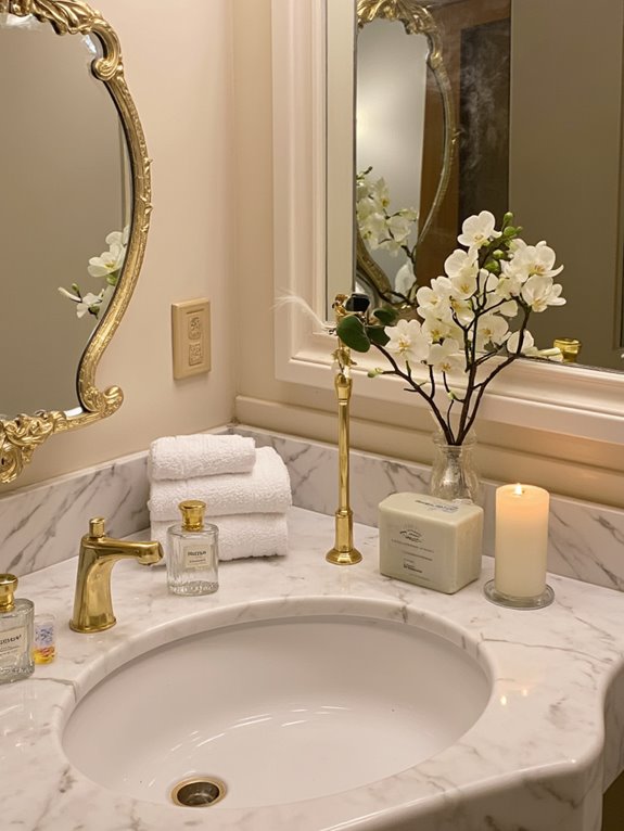 enhance powder room ambiance