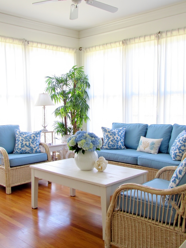 fresh white and blue