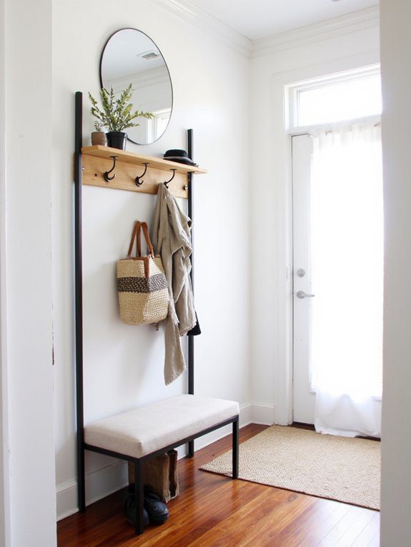 functional small entryway solution