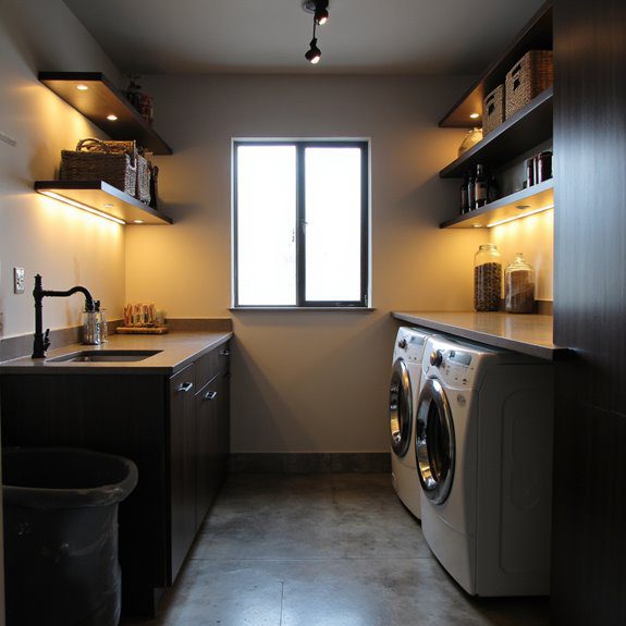 illuminate utility room elegantly