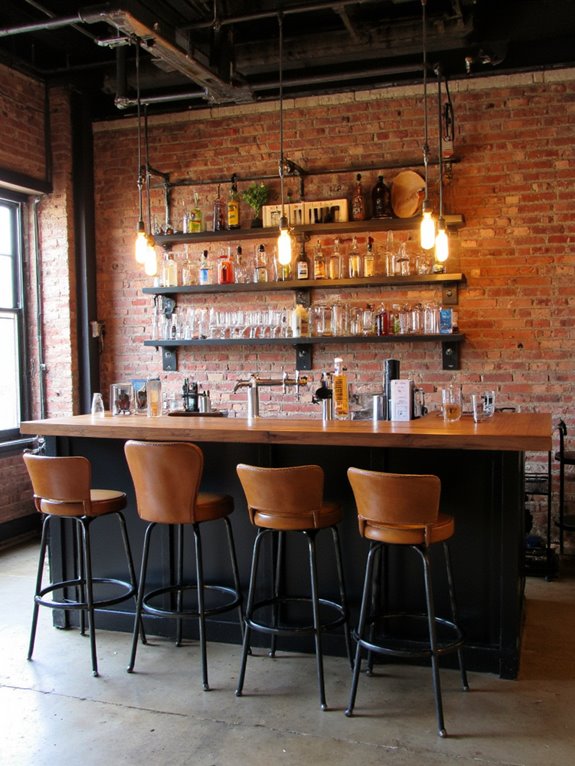 industrial chic bar design