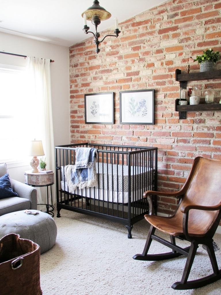 industrial chic nursery design