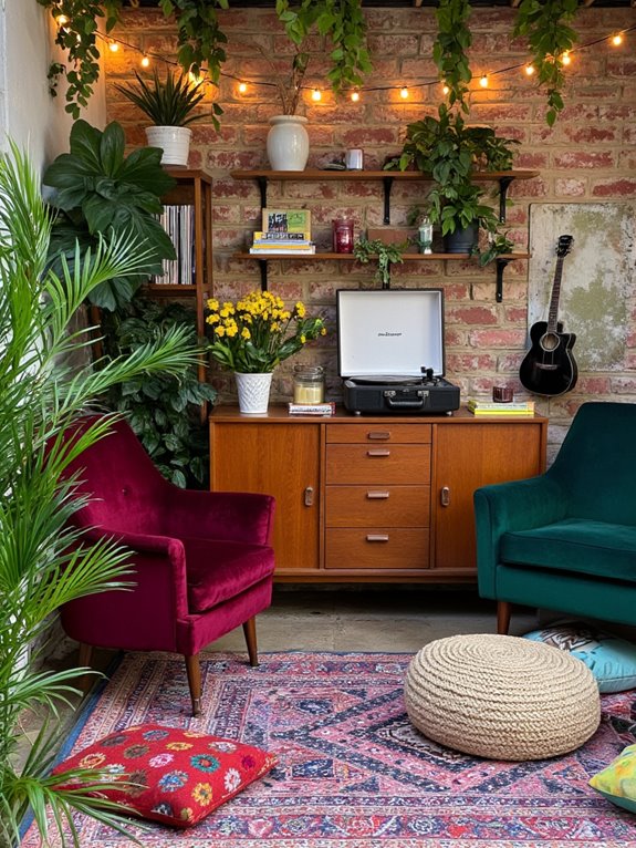 inviting music lounge space