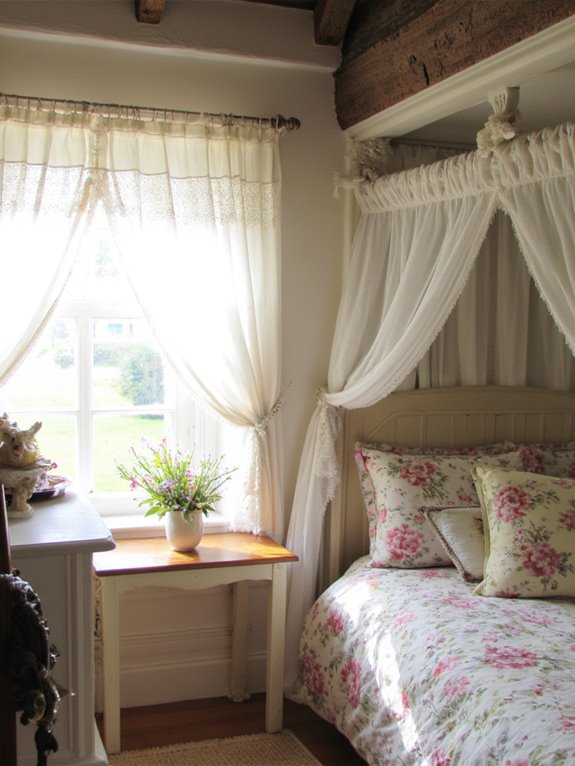 lace curtains for cozy ambiance