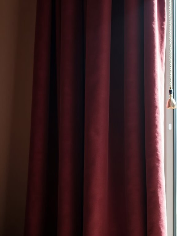 luxurious velvet dining curtains