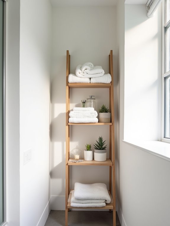 maximize small bathroom storage