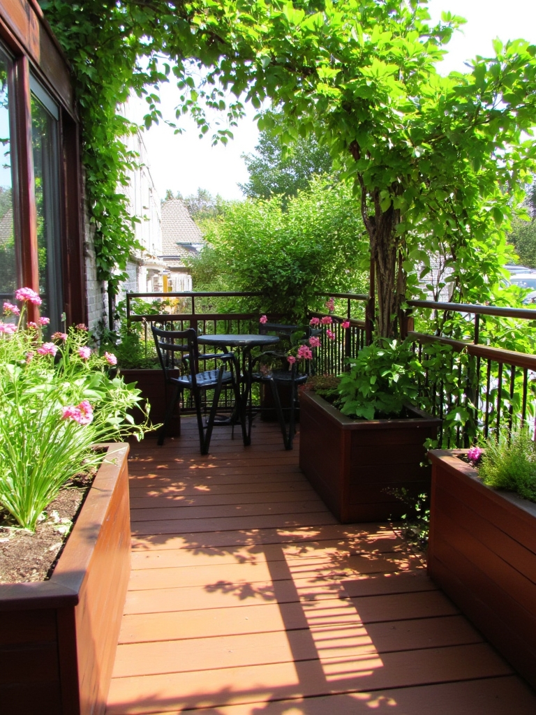 maximizing space with planters