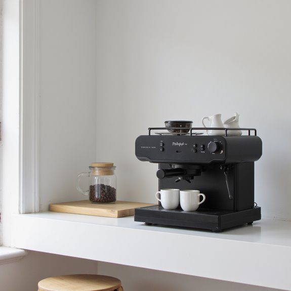 minimalist coffee bar design