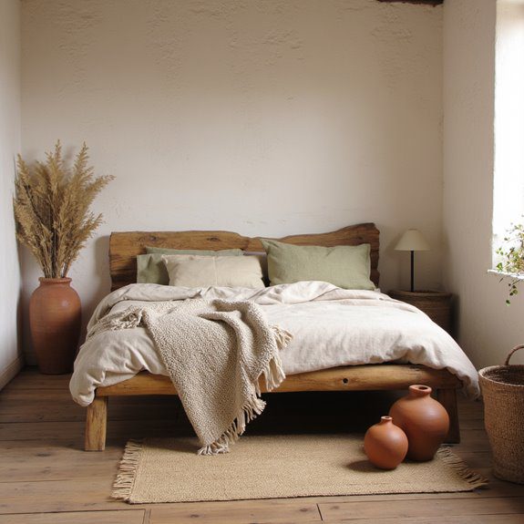 minimalist rustic bedroom elegance