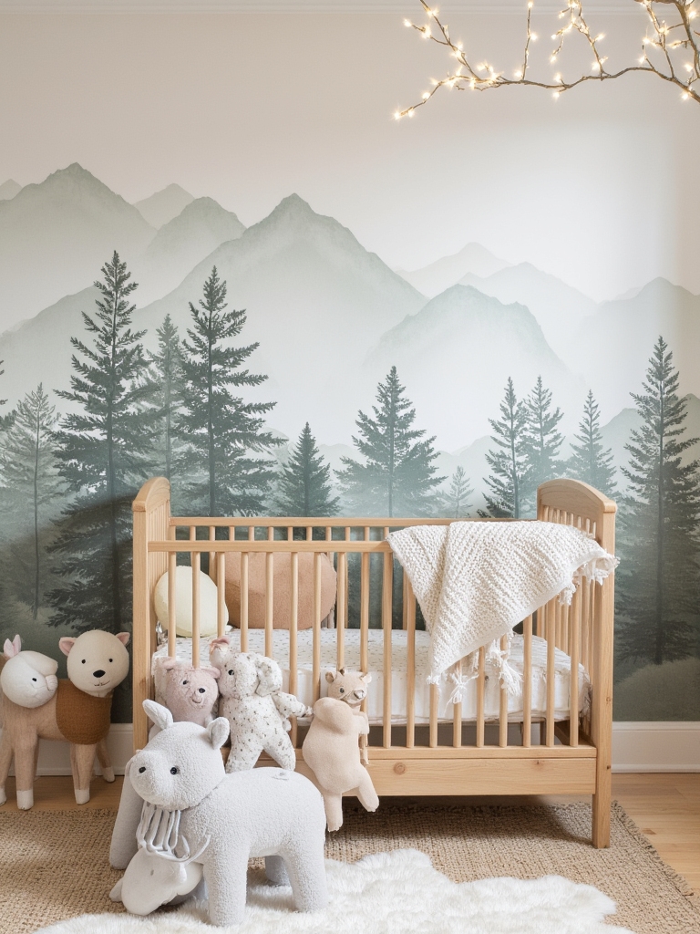 nature inspired nursery murals