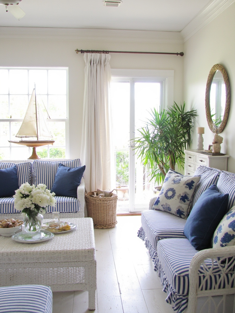 nautical navy and white