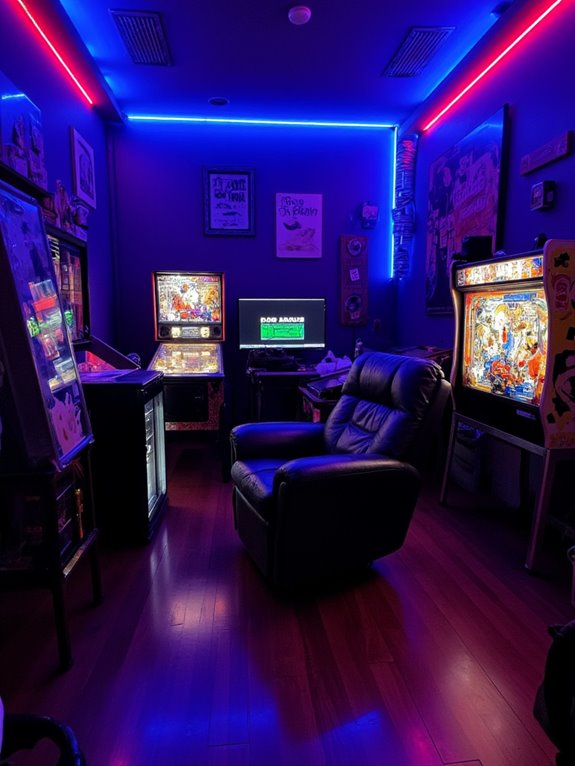 nostalgic gaming atmosphere created