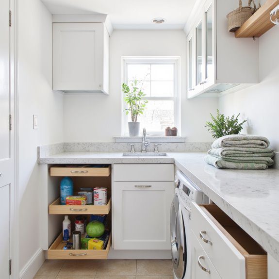 optimized utility room storage