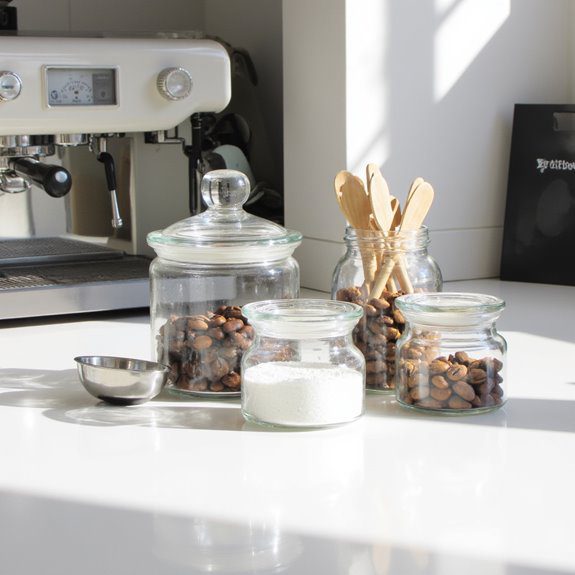 organize with clear containers