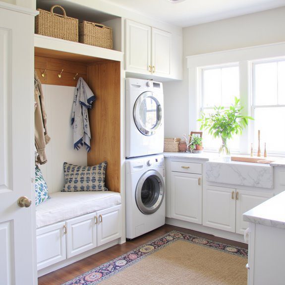organized coat cubby design