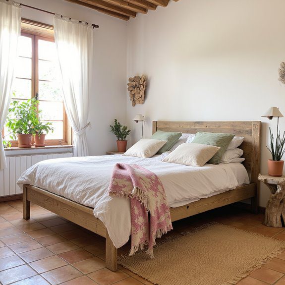 pastel rustic bedroom decor