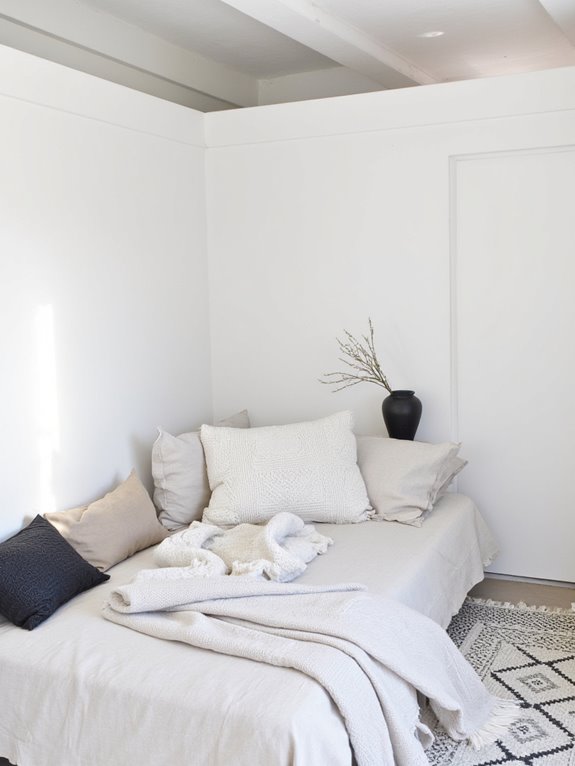 peaceful monochrome minimalism retreat