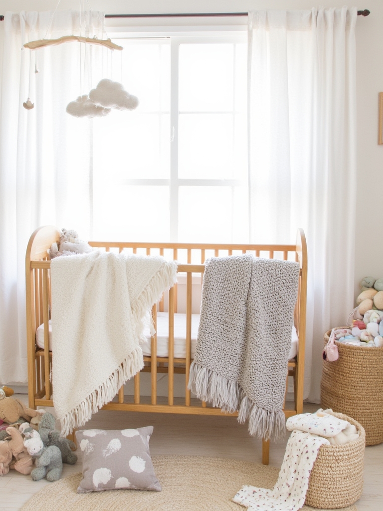 serene neutral nursery atmosphere